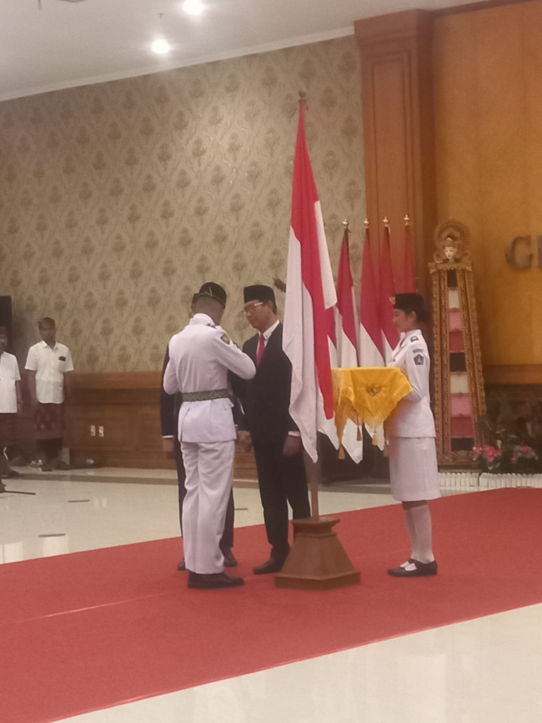 Pengukuhan Pasukan Pengibar Bendera Bendera Pusaka Kabupaten Badung Tahun 2024